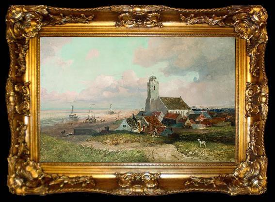 framed  Emil Neumann Blick auf Katwijk, ta009-2